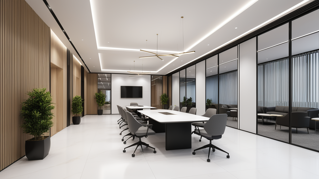 機(jī)械制造公司上海青浦辦公室裝修工程設(shè)計實景圖